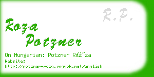 roza potzner business card